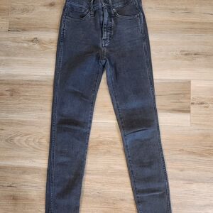 Madewell Women's Black 10" High Rise Skinny Jeans | Size 24